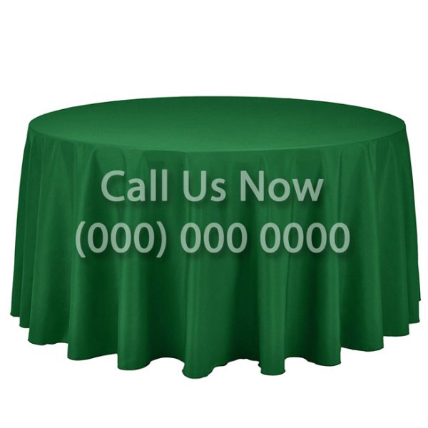 Round Green Tablecloth