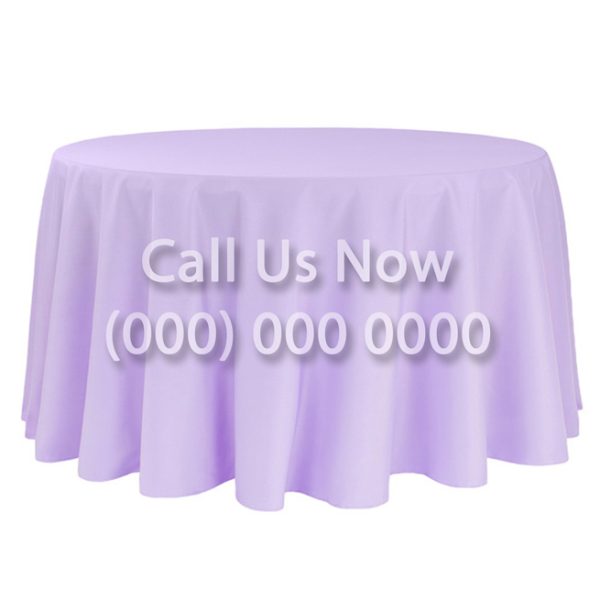 Round Lavender Tablecloth