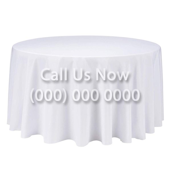 Round White Tablecloth