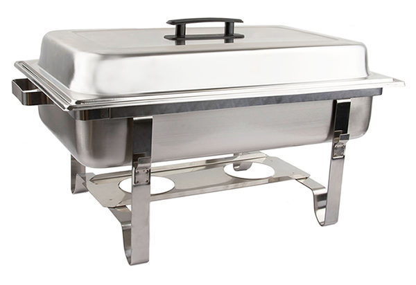 Rectangular Chafing Dish  w/ Cover-Holder -8 Qt.