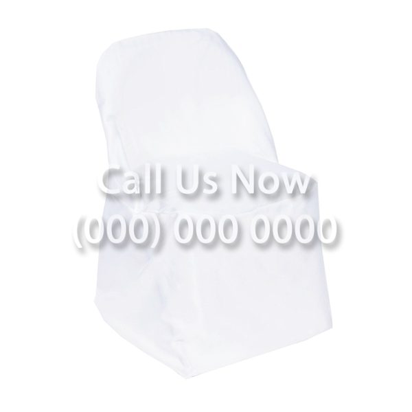 Polyester Chair Cover - White